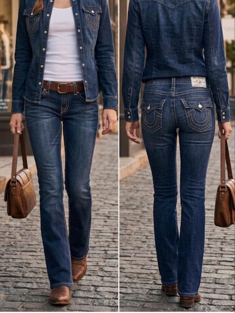 True Religion | Dark Indigo High-Rise Bootcut Jeans - Women's | 29